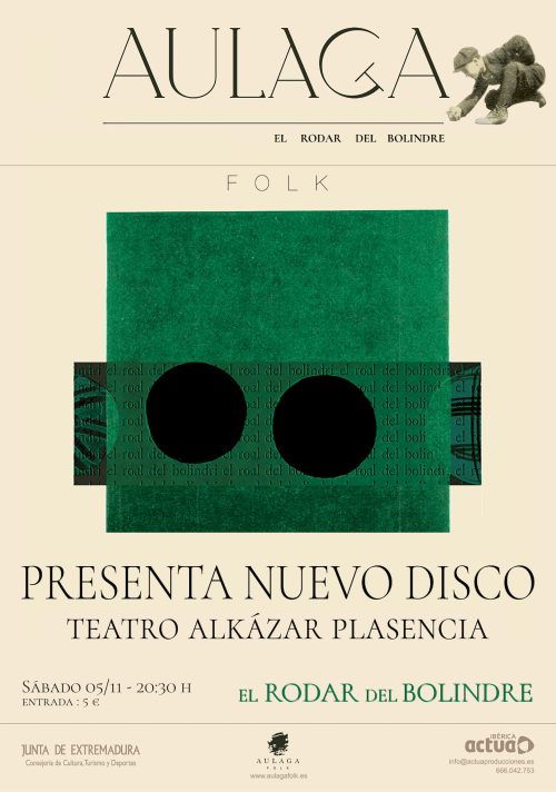 Concierto Plasencia 5-11 Aulaga presenta nuevo disco
